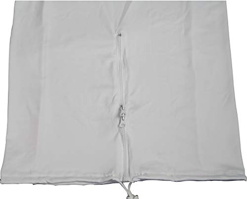 Rockville RSC88W 8" PA DJ Speaker Cover Scrim for Wedding/Church, 2-Pack | Fits most 8" Speakers, Stretch Fabric, Drawstring, Flame Retardant, Machine Washable, Carry Pouch, Club/Event Use, White