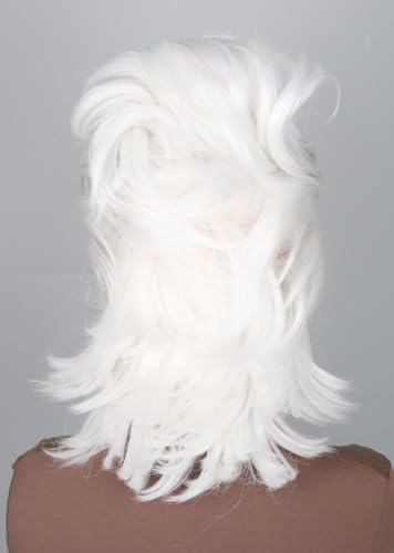 Topcosplay Women or Girl Sea Witch Wig Short White Ghost Wig Cosplay Halloween Costume Wigs - color: White