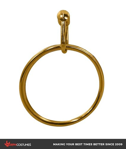 Morph Caribbean Pirate Hoop Earring & Eye Patch - Pirates Party Supplies - Costume Accessory Set - Black & Gold, One Size