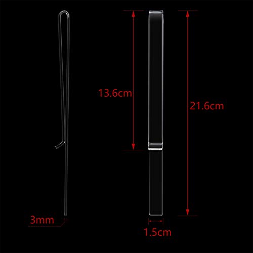 6Pcs Music Stand Clips Clear Acrylic Sheet Music Page Holder | Transparent clip-on design, fits most stands, spring grip holds pages, for indoor outdoor practice