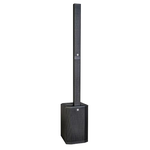HK Audio Polar 10 MK2 Powered Column PA System Black | 10-inch subwoofer; 4-channel mixer; Bluetooth 5.0 TWS; Phantom power; 130 dB SPL
