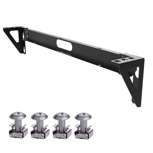 1U Vertical Wall Mount Rack - Steel | Vertical Patch Panel Mounting Bracket for 19 inch Networking Equipments - size: 1U