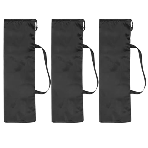 PATIKIL 26 x 9 Inch Tripod Carrying Case, 3 Pack Camera Tripod Carrying Bags Oxford Cloth Padded Bag for Camera Gear Mic Light Stand Sheet Music Photography Accessories, Black - size: 26 x 9 Inch
