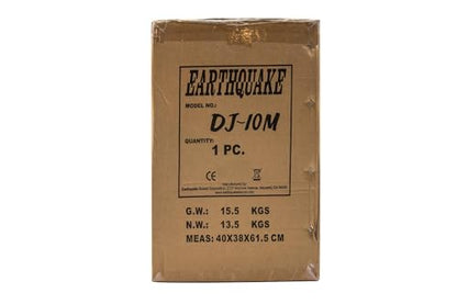 EARTHQUAKE Sound DJ-10M Powered 10-inch 2-Way Monitor/PA Speaker (Single),Black - style: 10-inch (Single)