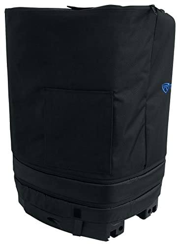 Rockville Best Cover 15 Padded Slip Cover for 15" PA Speaker, DJ Transport | Foam Padding, Rainproof, Adjustable Height 18"-31", Velcro Handle Access, Universal Fit, Open Bottom for Stand Use - size: 15 Inch