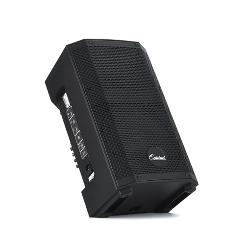 EXOTON E-B10 10" Portable Rechargeable Speaker, 800W Battery-Powered PA System, Built-in DSP, BT, TWS, 6-Hr Playing, Perfect for Karaoke, DJs,Events&Busking
