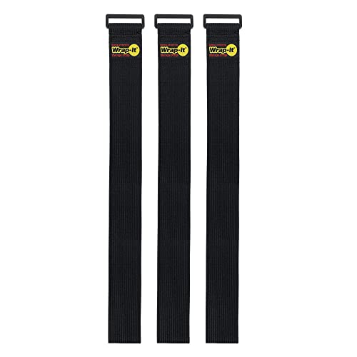 Super-Stretch Wrap-It Storage Straps, 40-in x 2-in (3-Pack) - color: Black, size: 40" (3 Pack)