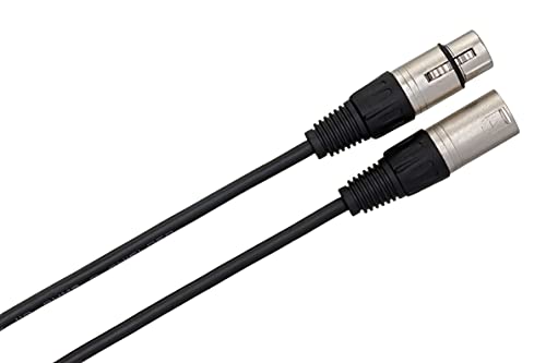 Hosa DMX-503 5-Pin 2-Conductor XLR5M to XLR5F DMX-512 Cable, 3 Feet - size: 3 Feet