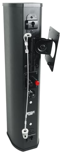 Rockville WET ARRAY 5 Black 70V 60W Commercial Wall Mount Swivel Column Speaker, 2-Way Line Array Design, IP55 Waterproof, Indoor/Outdoor Use for Restaurants, Churches, Auditoriums | Adjustable Tap 60W, 30W, 15W, 7.5W, IP55, 2-Way, (4) 3" Mids + Tweeter,