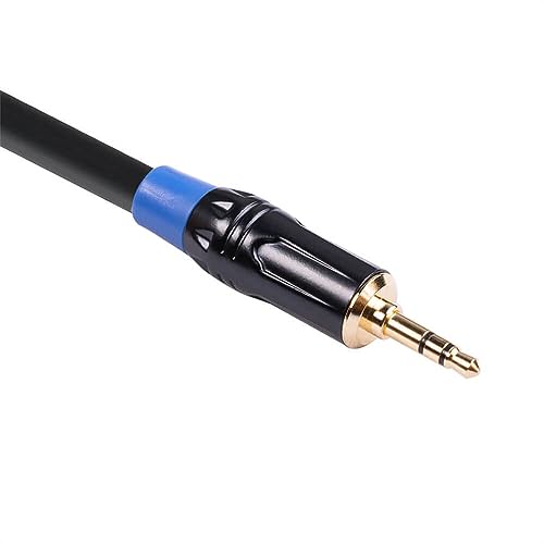 Elecbee XLR Female 5 Pin to Stereo Jack Audio 3.5Mm Male Balanced Audio Converter Adapter Cable 0.3M, Compatible with Microphones Mixers Amplifiers and Speakers