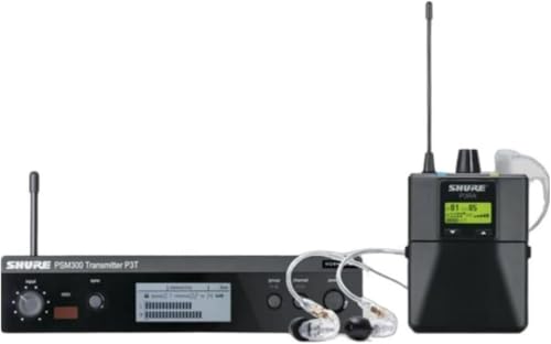 Shure PSM300 P3TRA215CL Pro Wireless in-Ear Personal Monitoring System with SE215-CL Earphones - H20 Band | SE215-CL Earphones, H20 Band - size: Single, style: H20 Band (518-542 MHz)