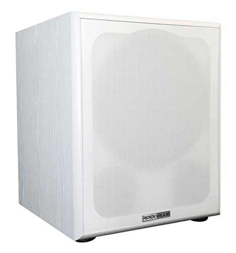 Rockville Rock Shaker 12" White Powered Home Theater Subwoofer - color: White