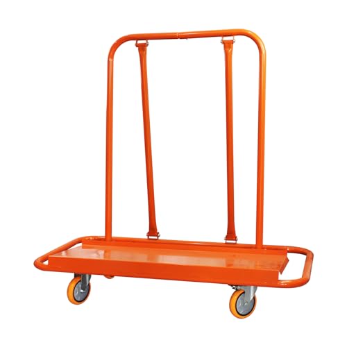 Heavy Duty Drywall Sheet Cart, 2200LBS Load Capacity Steel Panel Dolly with 4 Swivel Casters Wheel, Powder Coated Rust Resistant, Multi-Purpose Cart for Moving Various Panels