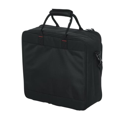 Gator Cases 15.5 x 15 x 5.5" Padded Mixer Carry Bag (G-MIXERBAG-1515) | Fits Compact Medium Format Mixers, Dual Layer Padding, Organized Cable Storage, Adjustable Removable Shoulder Strap - size: 15.5"x 15"x 5.5.", style: Medium Format