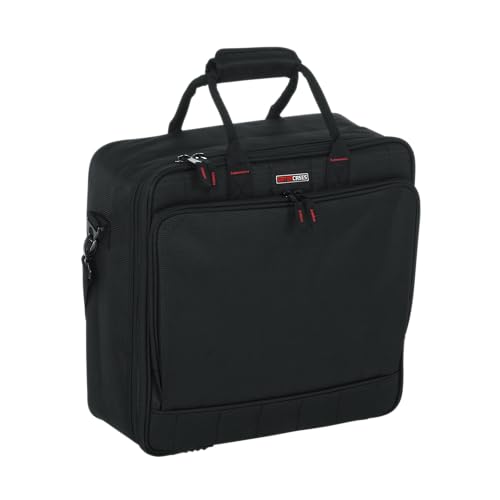 Gator Cases 15.5 x 15 x 5.5" Padded Mixer Carry Bag (G-MIXERBAG-1515) | Fits Compact Medium Format Mixers, Dual Layer Padding, Organized Cable Storage, Adjustable Removable Shoulder Strap - size: 15.5"x 15"x 5.5.", style: Medium Format