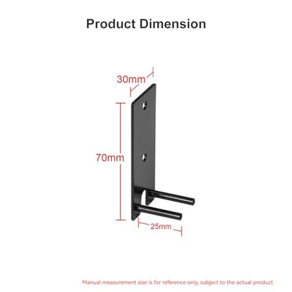 1 Pair Wall Mount Brackets for Bose Lifestyle 650 Home Entertainment System Surround Speakers 700 - color: Black