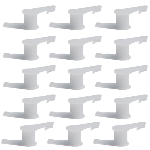 50pcs 10mm Plastic Clear Lamp Shade Clip, Transparent Ceiling Light Fixed Clip, Light Mounting Bracket Holder for Ceiling Flush Mount, Lamp Socket Light Fixture with Screws - color: Transparent, size: 10mm