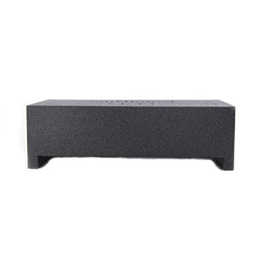QPower Single 12-Inch Downfire or Behind-Seat Speaker Box, Features 0.75 Cubic Feet of Airspace, Compatible with Most GMC, Chevrolet, and Ford Trucks - style: 12" QBOMB