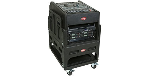 SKB Mighty Gig Rig with 14U top 6U Front Rack, Built-in Pedestal, Optional Rear Rack Rails