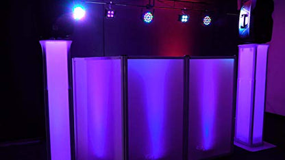Rockville Battery PAR 50 18W LED DMX Wash Up-Light, Rechargeable Battery, Remote Control, RGB Color Mixing, Sound Activated, for DJs, Clubs, Parties, Weddings | Wireless Remote, 8-10 Hour Battery, 18x1W RGB LEDs, 7 DMX Channels, Sound Activated, Master/Sl