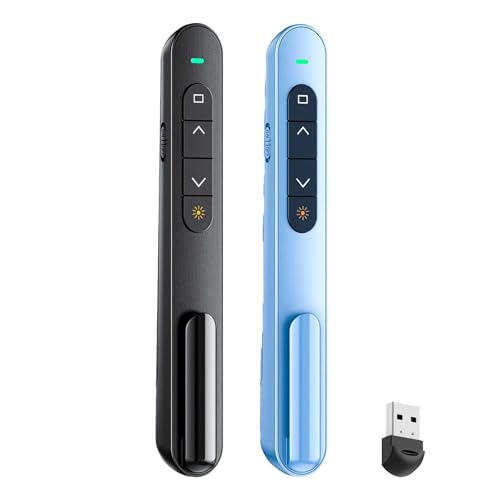 QUI 2 Pack Wireless Presenter Remote, USB, Black Blue - color: Black Blue, style: USB