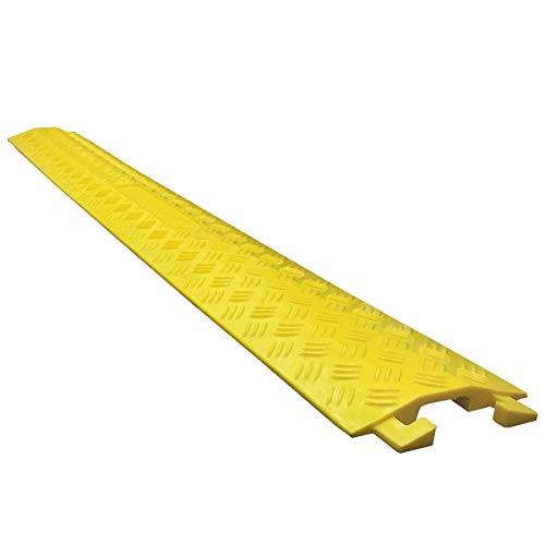 Electriduct Drop Trak Cable & Hose Protector Cord Cover - Small - Yellow - color: Yellow, size: S (Small) - 1 Piece