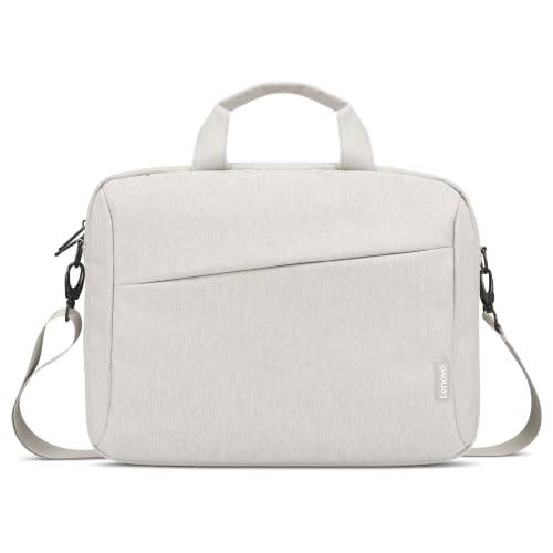 Lenovo 16" Laptop Bag T210 (ECO), Water-Resistant Laptop Sleeve Case with EVA Protective Padding, Dual Compartments, Travel Strap, Eco-Friendly Recycled Material, Fits Up to 16-Inch Laptops, Beige - color: Beige
