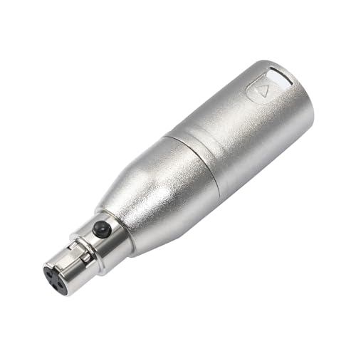 3pin XLR Male to 3pin mini Female Audio Adapter XLR Male Plug to Mini Female Jack Balanced Headphone Mic Connector for Headphones, Microphones, Audio bodypacks - color: 3Pin Mini XLR F To XLR M