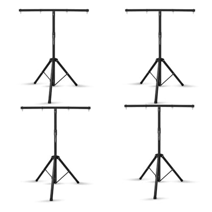 U`King Products Dj Light Stand, Light Stand Tripod, Pro Audio DJ Lighting Tripod, Affordable Metal Stand with Crossbar, T-Bar Lighting Stand (39-70 inch)-4Stand