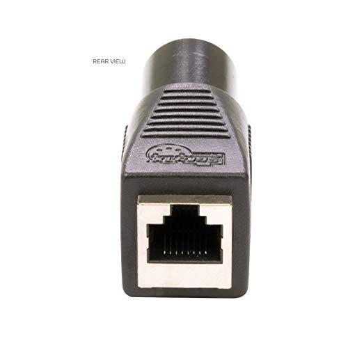 SIRS-E 2-Pack - CPoint XLR RJ45 Adapter CAT-5 Ethernet to DMX512 Cable Converter, Male 3-Pin, XLRJ45-3M - style: Male 3-Pin