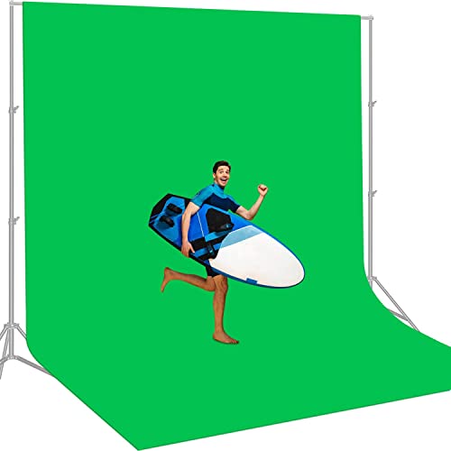 12 X 10 FT Large Green Screen Backdrop for Chromakey Photography Background - color: Green