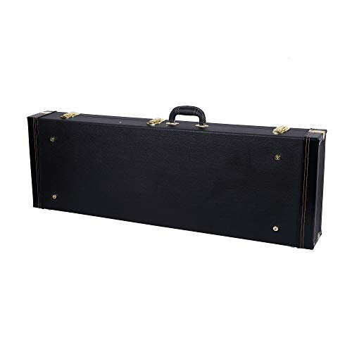 Crossrock Wooden Hardshell Case for Jazzmaster/Jaguar Style Electric Guitars, Black(CRW600JMBK) - color: Black, style: Jazzmaster