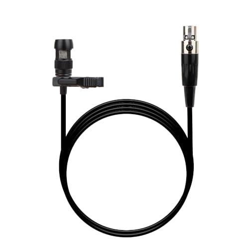 YXG Lavalier Microphone Lapel Microphone, Heart Shaped Directional Condenser mic Compatible with Shure Wireless Bodypack Transmitter, with 1.45m Cable Mini XLR 4 Pin TA4F Plug