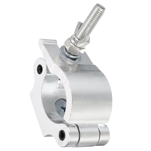 uxcell Light Truss Clamps, Aluminum Alloy Stage Lighting Pipe O Clamp for 1.5-2.05inch OD Tube Max Load 500lb Single Buckle, 1Pcs - style: 500lb