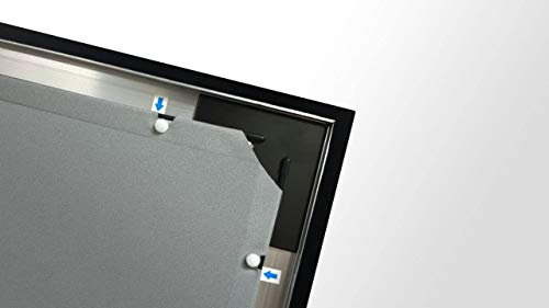 Silver Ticket Products STR Series 6 Piece Home Theater Fixed Frame 4K / 8K Ultra HD, HDTV, HDR & Active 3D Movie Projection Screen, 16:9 Format, 106" Diagonal, High Contrast Material STR-169106-HC - color: High Contrast Material, size: 16:9, 106"
