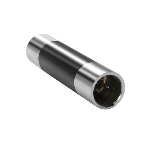 QIANRENON Mini XLR Male to Mini XLR Male Extender Adaptor Gold Plated 3Pin Mini XLR Plug to Mini XLR Plug Balanced Microphone Connector Coupler, for Lapel Wireless Microphone Medical Equipment - style: M-M