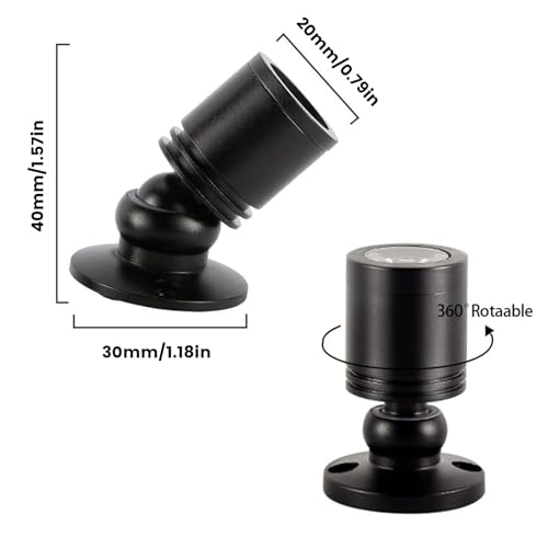 5V 조도 조절 가능한 LED 미니 스포트라이트, 2m(6.5피트) 케이블, 주얼리/실내 그림/예술/모델 디스플레이 조명, 주얼리 캐비닛, 입구, 테이블 선반용 USB 전원 스포트라이트(포지티브 화이트 6000K, 2팩) - color: 포지티브 화이트 6000K, size: 2개