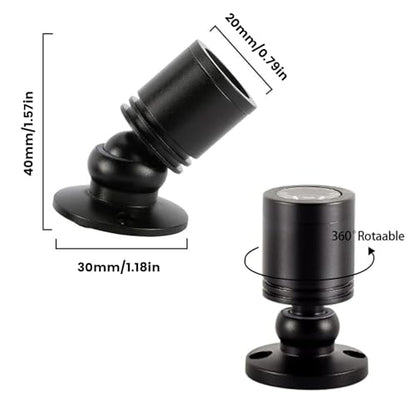 5V 조도 조절 가능한 LED 미니 스포트라이트, 2m(6.5피트) 케이블, 주얼리/실내 그림/예술/모델 디스플레이 조명, 주얼리 캐비닛, 입구, 테이블 선반용 USB 전원 스포트라이트(포지티브 화이트 6000K, 2팩) - color: 포지티브 화이트 6000K, size: 2개