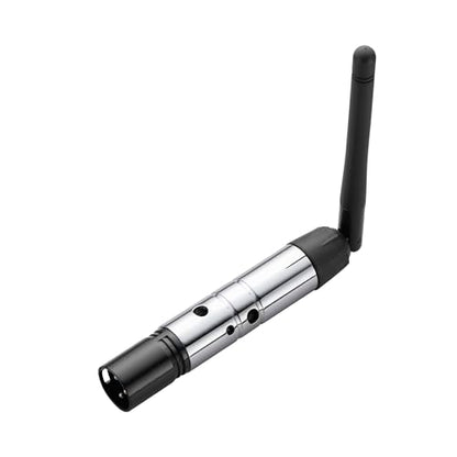 JERRAY DMX Wireless 2Pcs 2.4G DMX512 1Pcs Female Receiver 1Transmitter for DMX Transmitter Light Controller, DJ Equipment, LED Stage, Bar, Disco, Theater, Concert, PAR Effect Lamp, Silver