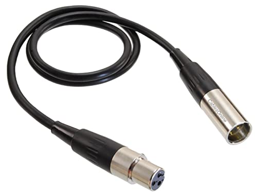 CablesOnline 2ft Mini-XLR 3-Pin Male to Mini-XLR 3-Pin Female Pro Microphone Cable, XM-002 - size: 2-ft