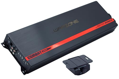 Warzone Series Car Amplifiers - True RMS Power Class D Amps, 1/2/4 Ohm Stable, Multi-Channel and Monoblock Options, Remote Sub Control (3500W / Monoblock) - size: 3500 watt Mono