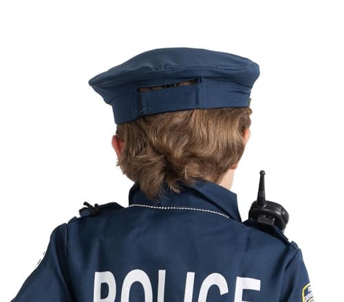 Dress Up America Police Hat for kids - Blue Cop Cap for Children - Costume Accessory - style: Police Hat - Kids, One Size Fits All