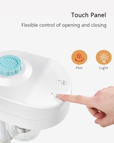 Artist hand Professional Facial Steamer with 5X LED Magnifying Lamp 2 in 1 | Esthetician Face Steamer for Facial Deep Cleansing, Facial Machine Fast Heat Moisturizing for Beauty Salon Spa Home Use - size: White Hot Only & Magnifire Lamp