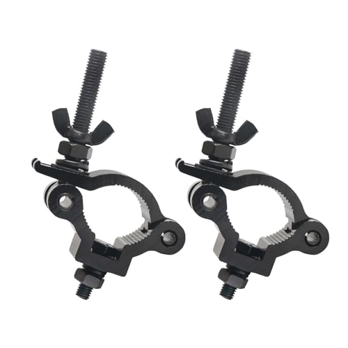 jindaaduio Stage Light Clamp, Lighting Truss for DJ light, 38mm-42mm Light Hook, Truss O-Clamp Used for Par Light,Spotlight and Moving Head(2 pcs Black) - color: 2pack Dg013, size: 38-42mm 80kg