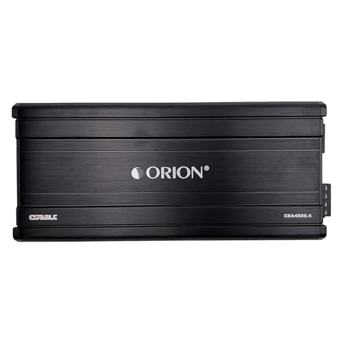 ORION CBA4500.4 Cobalt High Efficiency 4-Channel Class A/B Amp, 4500W | 600W RMS, Adjustable Low/High Pass, Bass Boost, High Output Amplifier, 2/4 Ohm Stable, MOSFET Power - color: BLACK, style: 4-Channel - 4500 Watts
