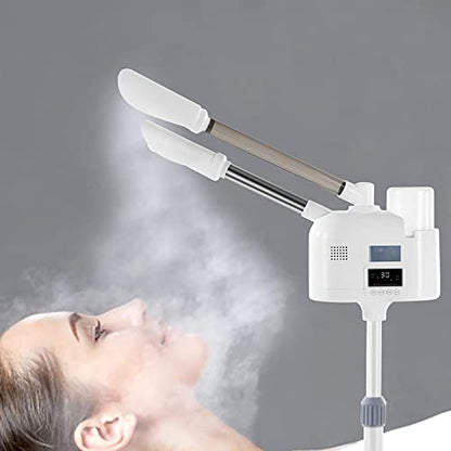 Artist hand Professional Facial Steamer 2 in 1 Hot and Cold Facial Steamer | Esthetician Face Steamer for Facial Deep Cleansing, Facial Machine Fast Heating Moisturizing for Beauty Salon Spa Home Use - size: White Hot & Cold
