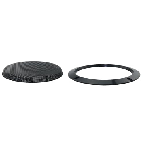 6.5 Inch Black Subwoofer Grille Protective Cover with Fixing Screws Home Audio Accessories Suitable for Domestic/Car Speakers