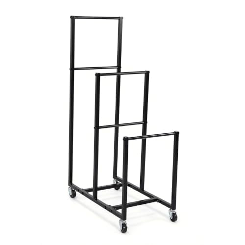 Carton Storage Cart with Casters Wheels Portable Cardboard Box