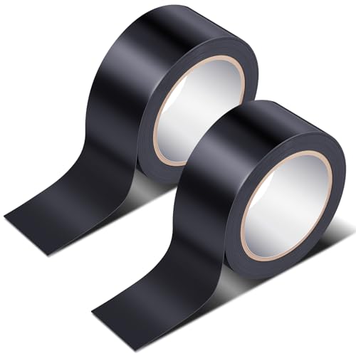 Pangda 2 Rolls Black Vinyl Floor Tape 36 yd X 2 in for Gym Dance | Splicing Tape with Strong Adhesion, No Residue Removal, Ideal for Dance Studio Restaurant Kitchen Safety Marking - color: Black, size: 36 yd X 2 in
