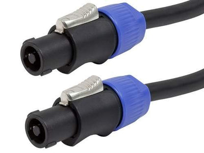 Jabra Monoprice NL4FC Female to NL4FC Female Speaker Twist Connector Cable - 50 Feet - Black, 12AWG, 2-Conductor, with Spring-Loaded Lock - size: 50 Feet